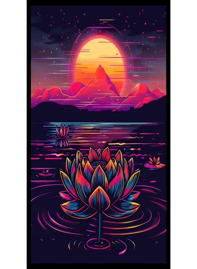 Realm Guard - 100 قطعة من أغطية بطاقات TCG/MTG الفنية ذات الملمس غير اللامع (لون اللوتس الأسود النيون الكلاسيكي) - Image 1